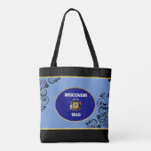Tote Bag Drapeau du Wisconsin (Dos)