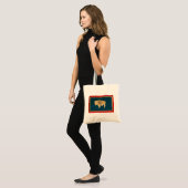 Tote Bag Drapeau du Wyoming (Devant (modèle))
