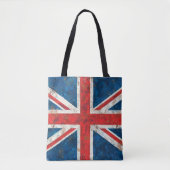 Tote Bag Drapeau d'Union Jack affligé (Devant)