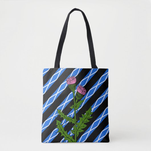 Tote Bag Drapeau écossais de rayures (Devant)