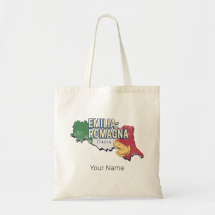 Tote Bag Drapeau Émilie-Romagne Italie Carte Région Rétro V