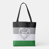 Tote Bag Drapeau et symbole de fierté androphile (Dos)