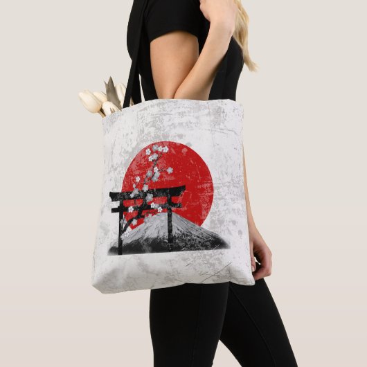 Tote Bag Drapeau et symboles du Japon ID153 (De près)