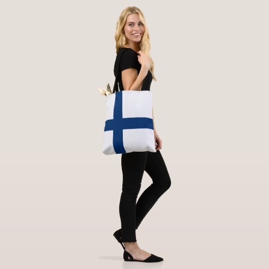 Tote Bag Drapeau Finlande (Sur le modèle)