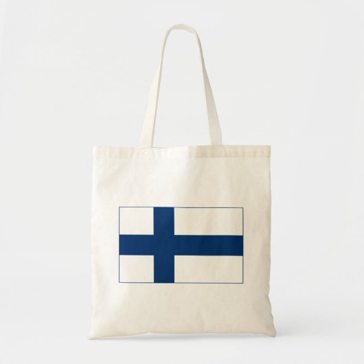 Tote Bag Drapeau Finlande (Devant)