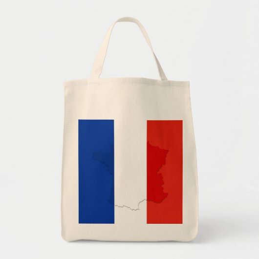 Tote Bag drapeau français (Devant)