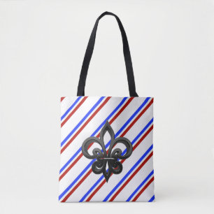 Tote Bag Drapeau français de rayures
