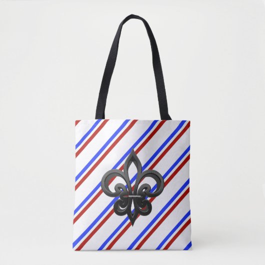 Tote Bag Drapeau français de rayures (Devant)
