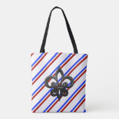 Tote Bag Drapeau français de rayures (Dos)