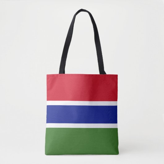 Tote Bag Drapeau Gambie (Devant)