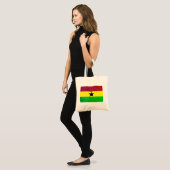 Tote Bag Drapeau Ghana (Afrique de l'Ouest) (Devant (modèle))