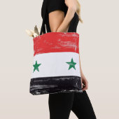Tote Bag Drapeau grunge de la Syrie (De près)
