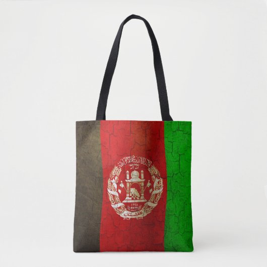 Tote Bag Drapeau grunge de l'Afghanistan (Devant)