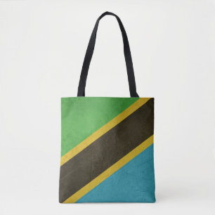 Tote Bag Drapeau grunge d'État souverain de la Tanzanie