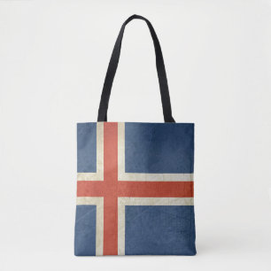 Tote Bag Drapeau grunge d'État souverain de l'Islande