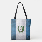 Tote Bag Drapeau grunge du Guatemala (Dos)