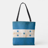 Tote Bag Drapeau grunge du Honduras (Dos)