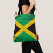 Tote Bag Drapeau grunge jamaïcain (De près)