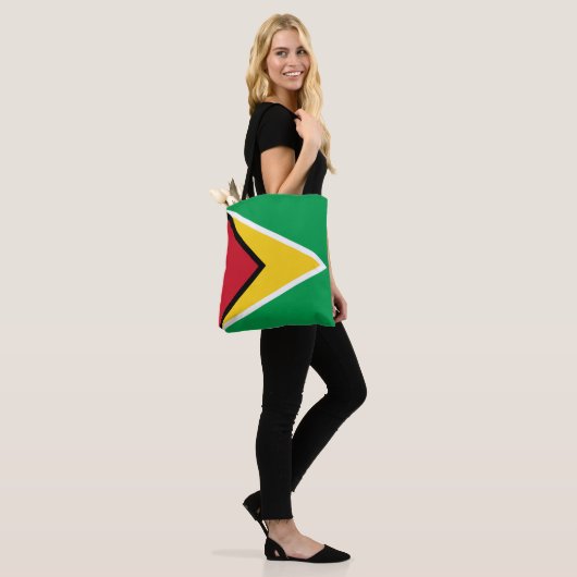 Tote Bag Drapeau Guyana (Sur le modèle)