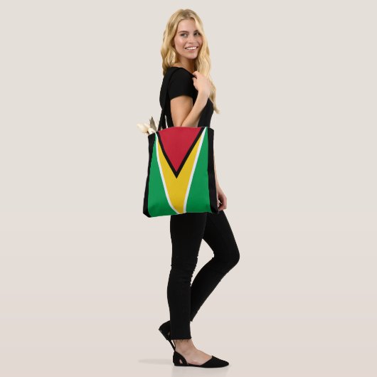 Tote Bag Drapeau Guyana (Sur le modèle)