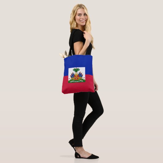 Tote Bag Drapeau Haïti (Sur le modèle)