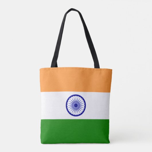 Tote Bag Drapeau indien, Drapeau de l'Inde (Dos)
