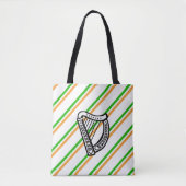 Tote Bag Drapeau irlandais de rayures (Devant)