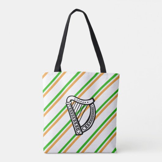 Tote Bag Drapeau irlandais de rayures (Dos)