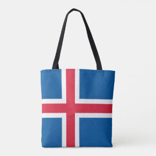 Tote Bag Drapeau islandais, Drapeau de l'Islande
