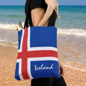 Tote Bag Drapeau islandais et fans de vacances/sports islan