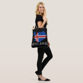Tote Bag Drapeau Islande (Sur le modèle)