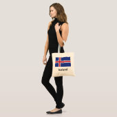 Tote Bag Drapeau Islande (Devant (modèle))