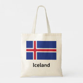 Tote Bag Drapeau Islande (Dos)