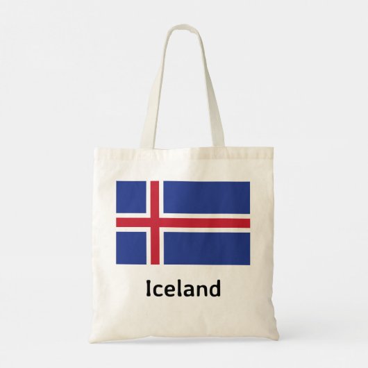 Tote Bag Drapeau Islande (Dos)