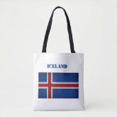 Tote Bag Drapeau Islande (Devant)