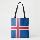 Tote Bag Drapeau Islande (Devant)