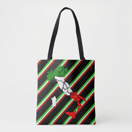 Tote Bag Drapeau italien de rayures (Devant)