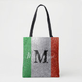 Tote Bag Drapeau italien Parties scintillant Rome Venise It (Devant)