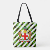 Tote Bag Drapeau jamaïcain de rayures (Dos)