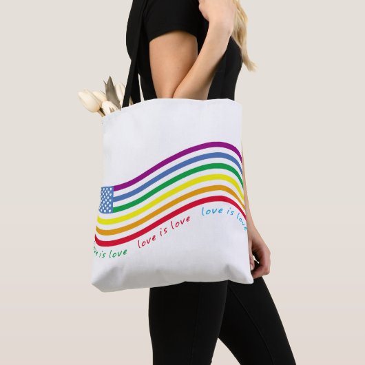 Tote Bag Drapeau LGBT (De près)