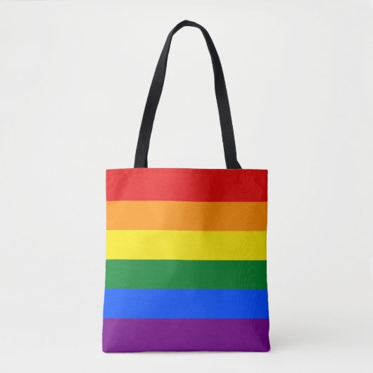 Tote Bag Drapeau LGBT d'arc-en-ciel de gay pride (Devant)