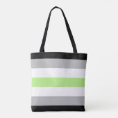 Tote Bag Drapeau LGBTQ Agender Pride (Dos)