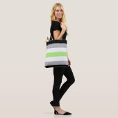 Tote Bag Drapeau LGBTQ Agender Pride (Sur le modèle)