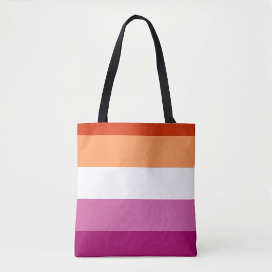 Tote Bag Drapeau LGBTQ Lesbian Pride (Devant)