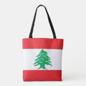 Tote Bag Drapeau libanais (Dos)