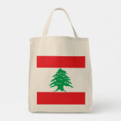 Tote Bag Drapeau libanais (Dos)