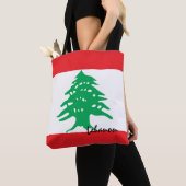 Tote Bag Drapeau libanais et Moyen-Orient - fans de mode et (De près)