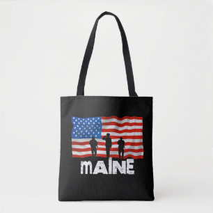 Tote Bag Drapeau Maine