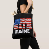 Tote Bag Drapeau Maine (De près)
