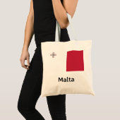 Tote Bag Drapeau Malte (Devant (produit))